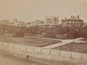 A 1860 photograph of White Point Garden