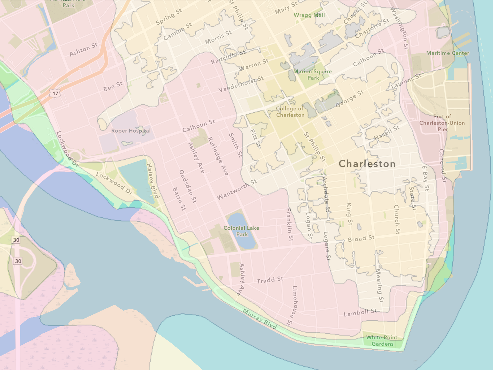 Charleston Flood Zones 2021 